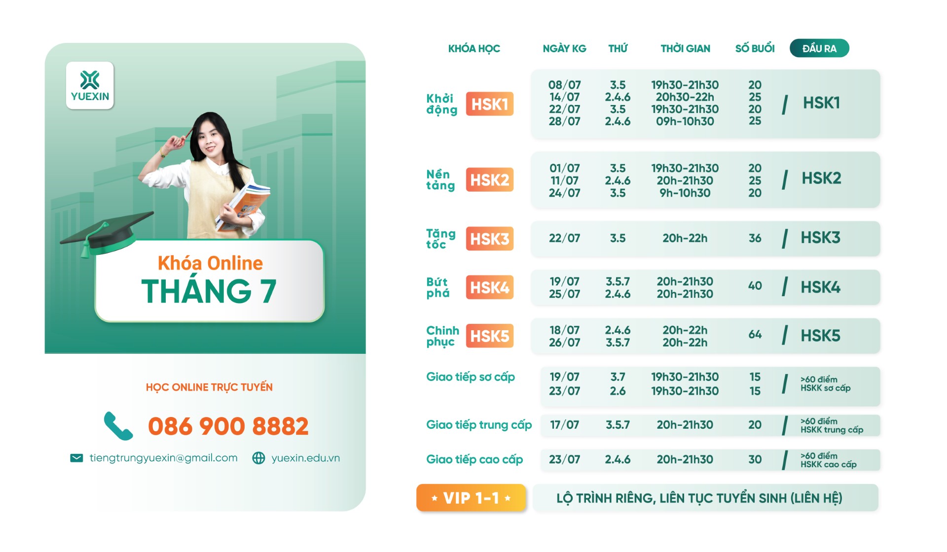 Lịch khai giảng tháng 4/2025 offline