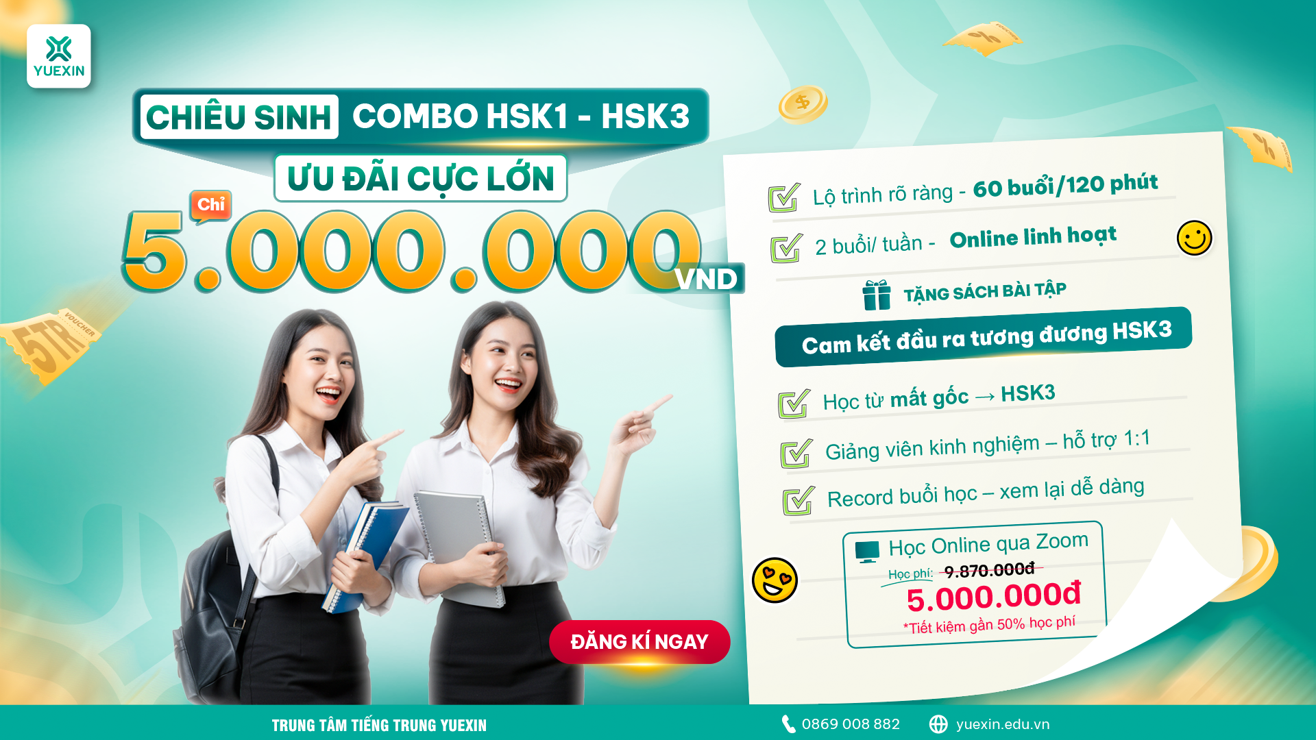 Khóa Học HSK1 – HSK3: Lộ Trình Tinh Gọn Từ Mất Gốc Chỉ 5 Triệu - Cam Kết Đầu Ra