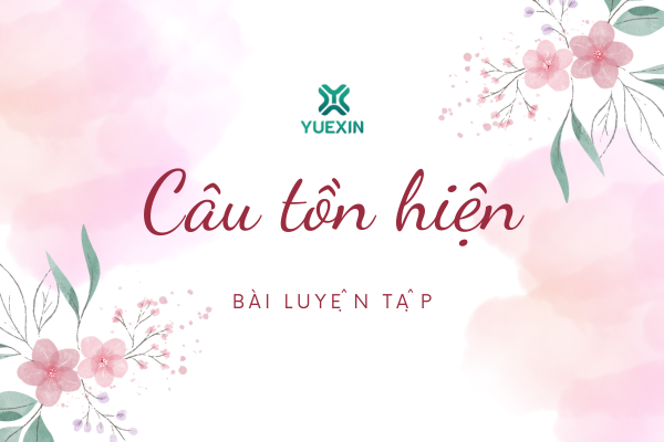 Bài luyện tập câu tồn hiện tiếng Trung