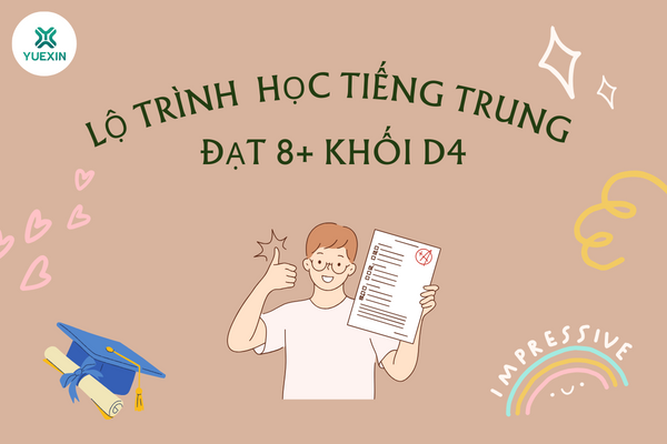 Lộ trình học Tiếng Trung tại Yuexin đạt 8+ Tiếng Trung khối D4