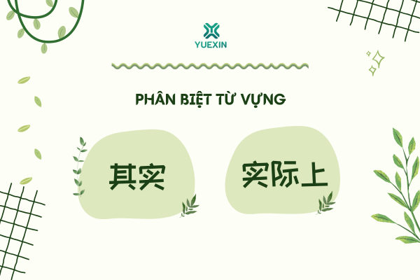 Phân biệt từ vựng: 其实 - 实际上