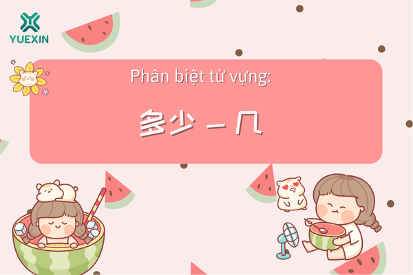 Phân biệt từ vựng: 多少 - 几