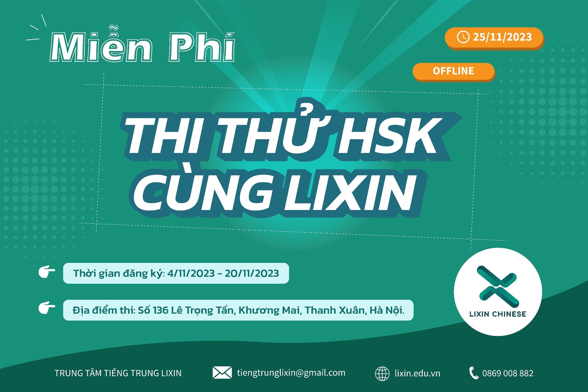 Thi thử HSK offline cùng Lixin