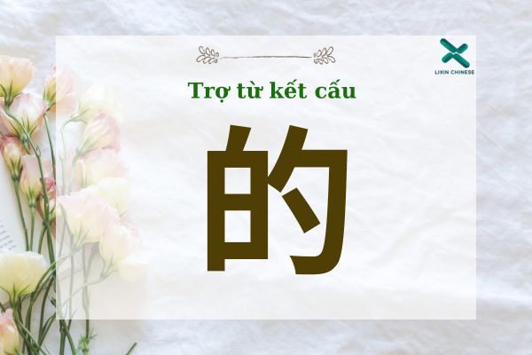 TRỢ TỪ KẾT CẤU  的- DE